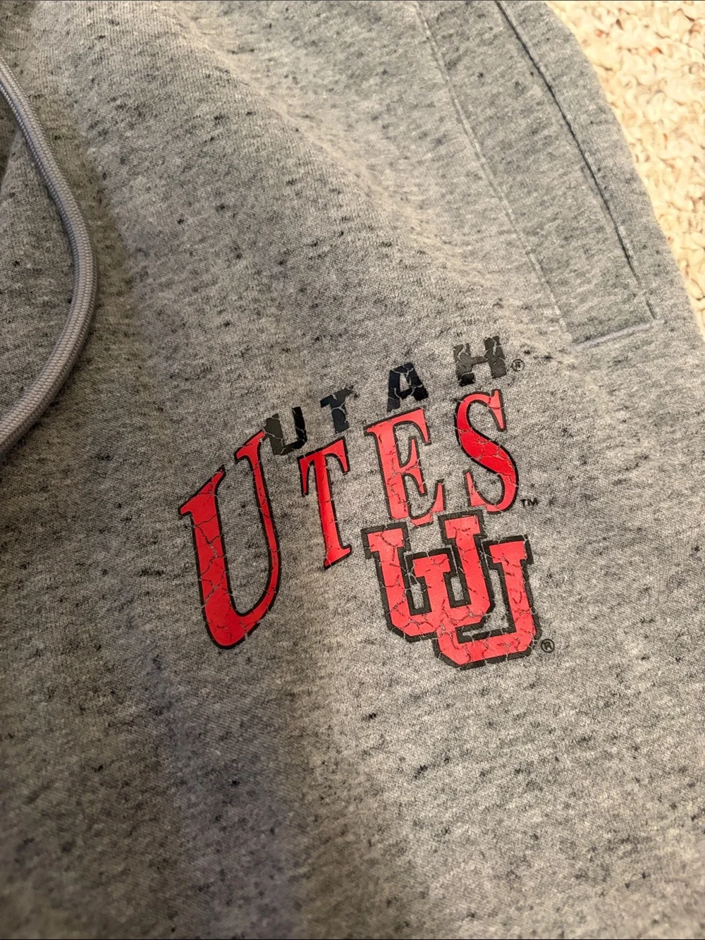 Gray Utes Sweatpants Joggers - Comfortable Men's Lounge Pants